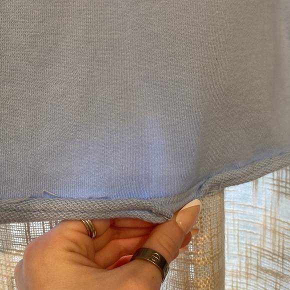 Tommy Hilfiger small light blue, long sleeved, cropped crew neck - Picture 4 of 5